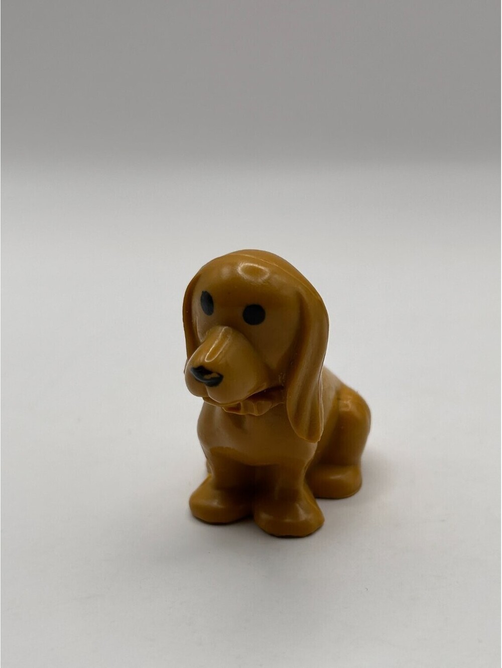 Fisher-Price Little People Lucky Dog Figure 1990s Brown Vintage